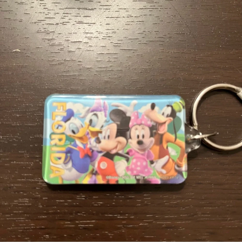 Disney Florida Souvenir Keychain Featuring Mickey Minnie Goofy Donald‎ Daisy NWT